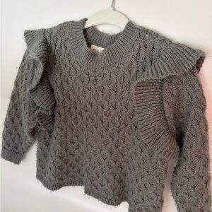 Rylee + Cru Ruffle Sweater